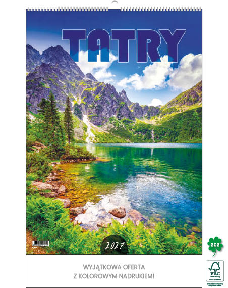 Kalendarz wieloplanszowy standard Tatry WP121 Jotan